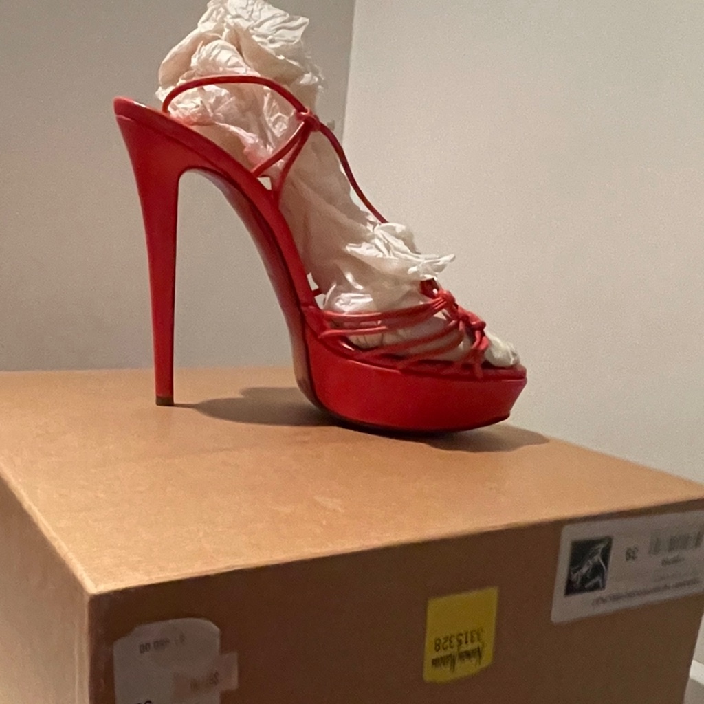Christian Louboutin Red Platform Heels